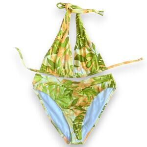 Vintage deadstock tropical print bikini
